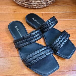 BCBGENERATION Lara Braided Sandal Black 7.5